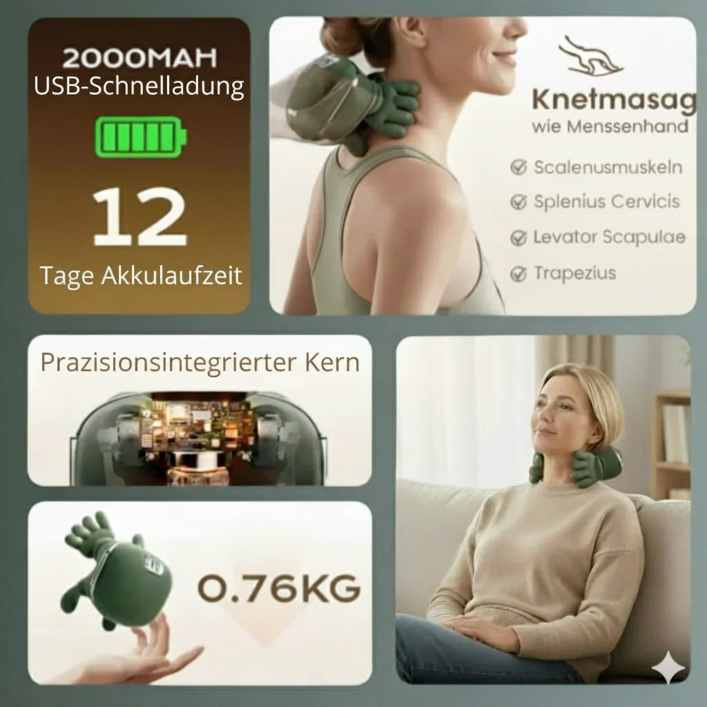 CKG AeroHand Pro™ Beheiztes Handmassagegerät zur Schmerzlinderung und Entspannung